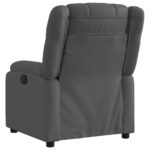 Fauteuil inclinable électrique Gris foncé Tissu – Image 2
