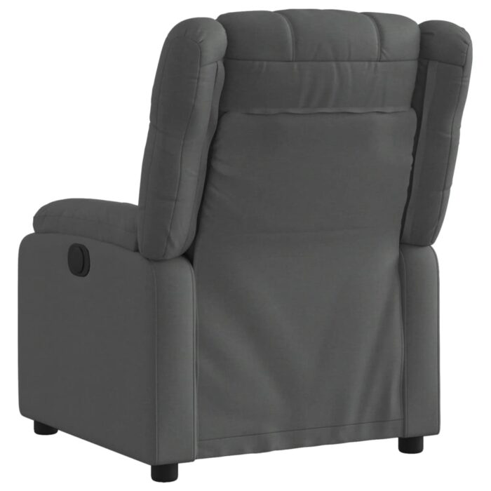 Fauteuil inclinable électrique Gris foncé Tissu – Image 2