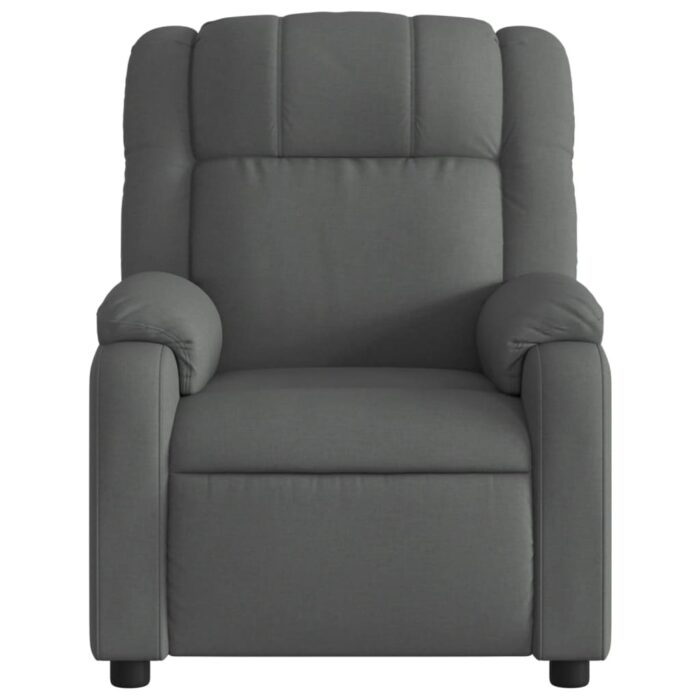 Fauteuil inclinable électrique Gris foncé Tissu – Image 6