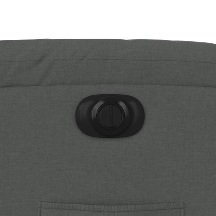 Fauteuil inclinable électrique Gris foncé Tissu – Image 9