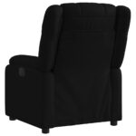 Fauteuil inclinable électrique Noir Tissu – Image 2