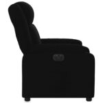 Fauteuil inclinable électrique Noir Tissu – Image 7