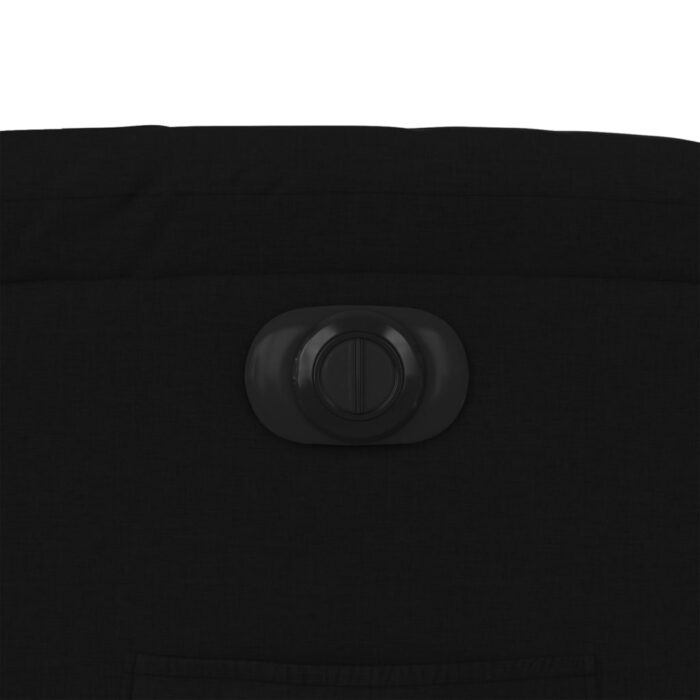 Fauteuil inclinable électrique Noir Tissu – Image 9