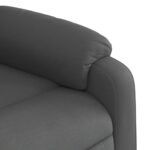 Fauteuil inclinable Gris foncé Tissu – Image 8