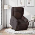 Fauteuil inclinable Marron Tissu – Image 12