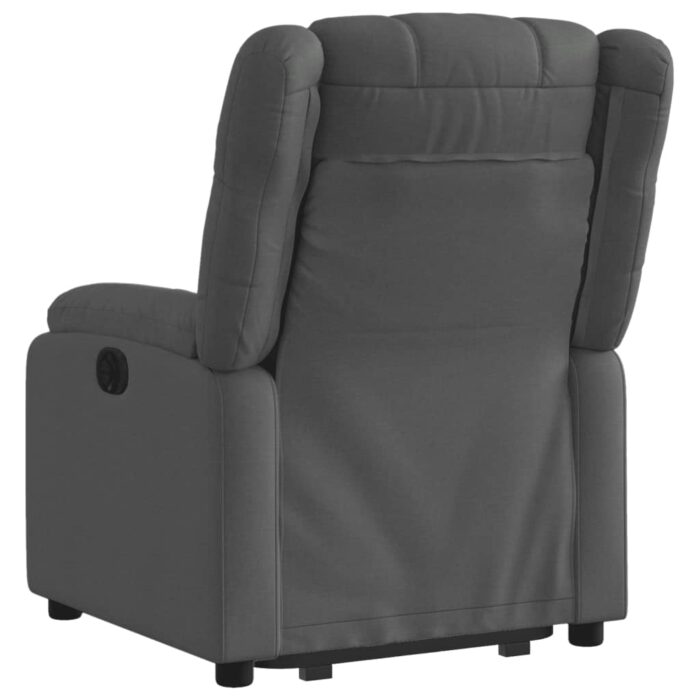 Fauteuil inclinable électrique gris foncé tissu – Image 2