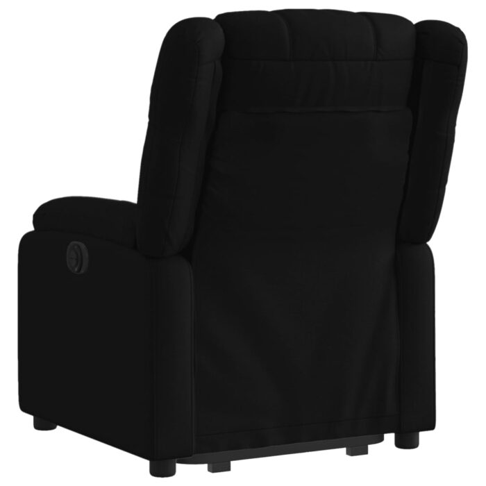 Fauteuil inclinable électrique noir tissu – Image 2