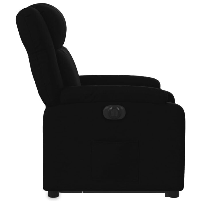 Fauteuil inclinable électrique noir tissu – Image 7