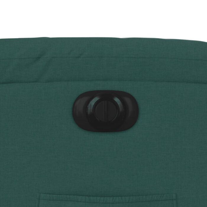 Fauteuil inclinable électrique vert foncé tissu – Image 11