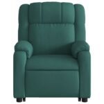 Fauteuil inclinable électrique vert foncé tissu – Image 6
