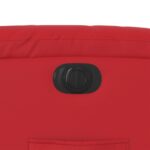 Fauteuil inclinable électrique Rouge Similicuir – Image 9
