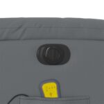 Fauteuil de massage inclinable électrique gris similicuir – Image 9
