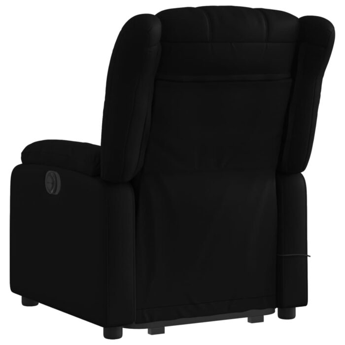 Fauteuil inclinable de massage Noir Similicuir – Image 2