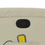 Fauteuil inclinable de massage Crème Similicuir – Image 9