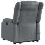Fauteuil inclinable de massage Gris Similicuir – Image 2