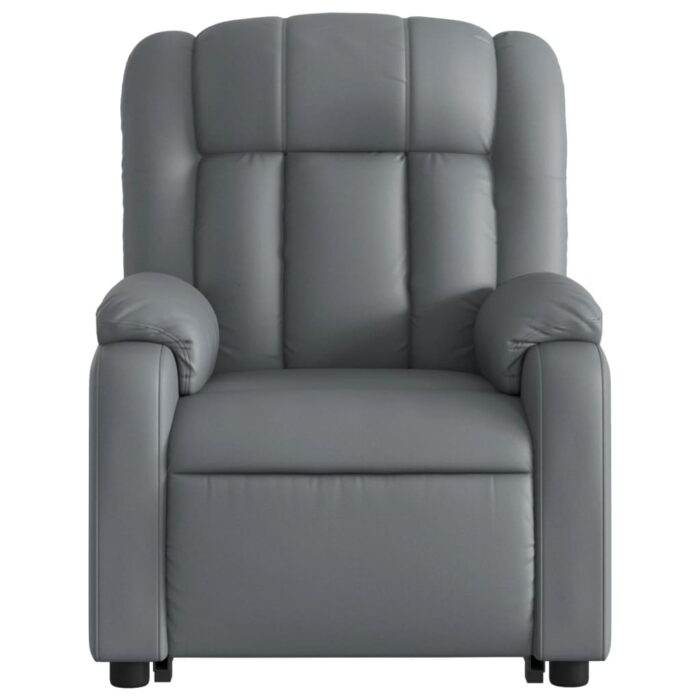Fauteuil inclinable de massage Gris Similicuir – Image 6