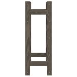 Casier à bouteilles pour 20 bouteilles gris bois pin solide – Image 2