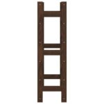 Casier à bouteilles pour 30 bouteilles marron bois pin solide – Image 2