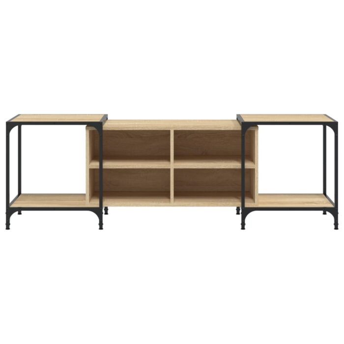 Meuble TV chêne sonoma 153x37x50 cm bois d'ingénierie – Image 2