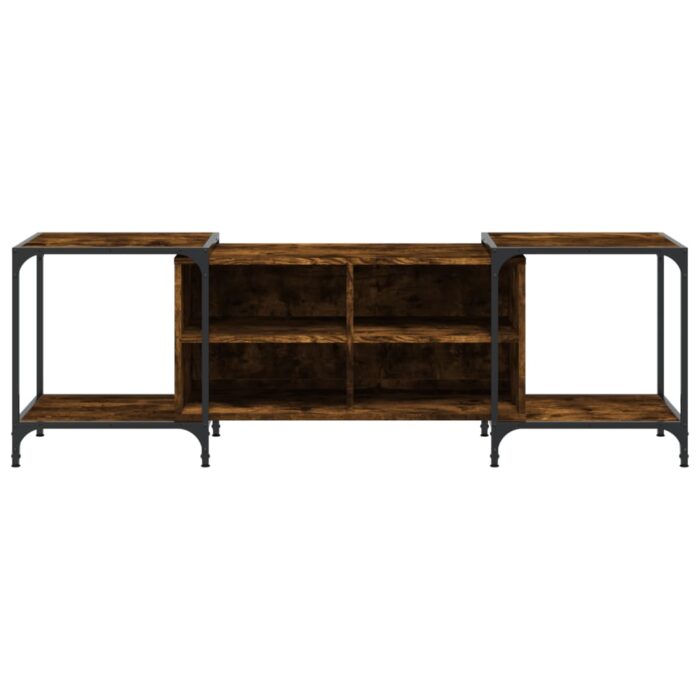 Meuble TV chêne fumé 153x37x50 cm bois d'ingénierie – Image 2