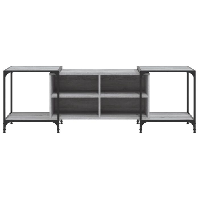 Meuble TV sonoma gris 153x37x50 cm bois d'ingénierie – Image 2