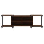 Meuble TV chêne marron 153x37x50 cm bois d'ingénierie – Image 2