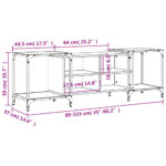 Meuble TV chêne marron 153x37x50 cm bois d'ingénierie – Image 8