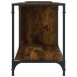 Meuble TV chêne fumé 203x37x50 cm bois d'ingénierie – Image 3