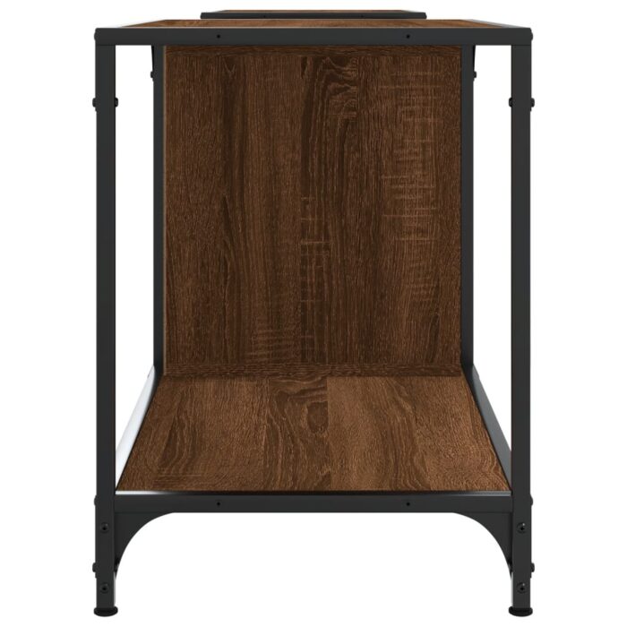 Meuble TV chêne marron 203x37x50 cm bois d'ingénierie – Image 3
