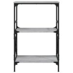 Bibliothèque à 3 niveaux sonoma gris 59x35x90,5 cm – Image 2