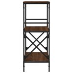 Bibliothèque à 3 niveaux chêne marron 59x35x90,5 cm – Image 3