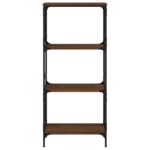 Bibliothèque 4 niveaux chêne brun 59x35x132cm bois d'ingénierie – Image 2