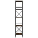 Bibliothèque à 5 niveaux chêne fumé 59x35x171 cm – Image 3