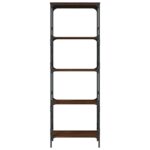 Bibliothèque à 5 niveaux chêne marron 59x35x171 cm – Image 2