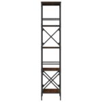 Bibliothèque à 5 niveaux chêne marron 59x35x171 cm – Image 3