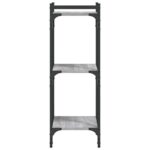 Bibliothèque 3 niveaux sonoma gris 40x30x86cm bois d'ingénierie – Image 3