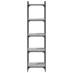 Bibliothèque à 5 niveaux sonoma gris 40x30x154 cm – Image 2