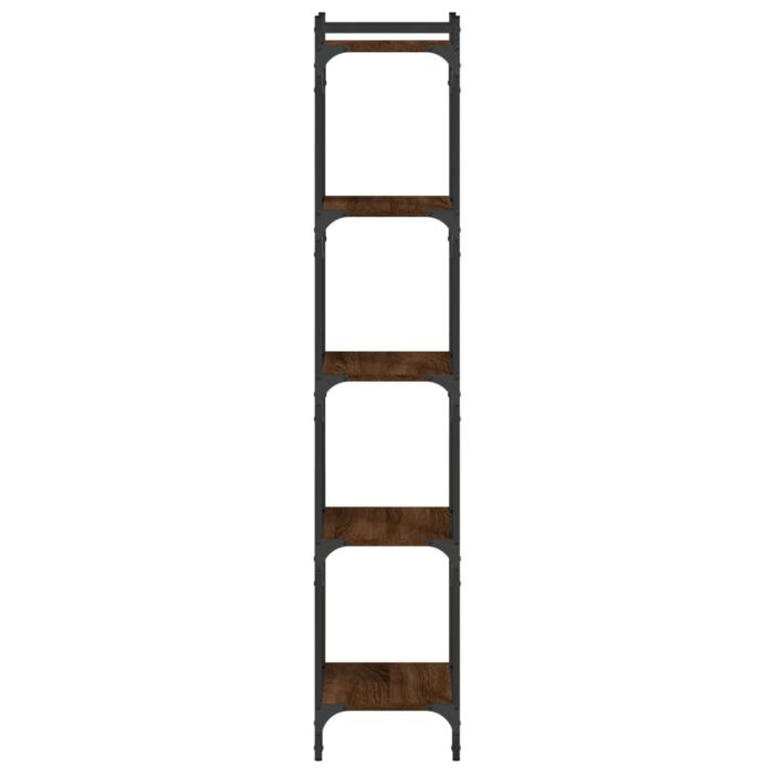 Bibliothèque 5 niveaux chêne marron 40x30x154cm bois ingénierie – Image 3