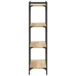 Bibliothèque à 4 niveaux chêne sonoma 80x30x120 cm – Image 3