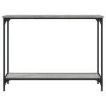 Table console sonoma gris 101x30,5x75 cm bois d'ingénierie – Image 2