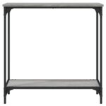 Table console sonoma gris 75x30,5x75 cm bois d'ingénierie – Image 2