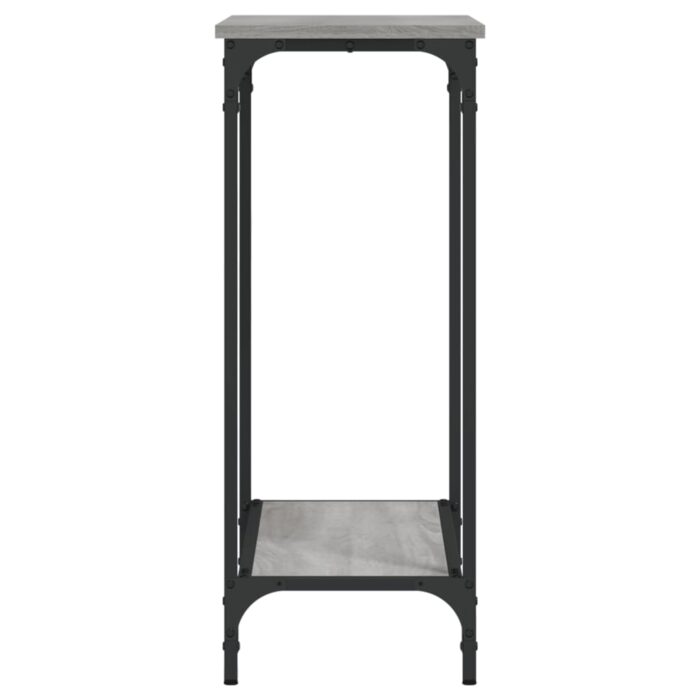 Table console sonoma gris 75x30,5x75 cm bois d'ingénierie – Image 3