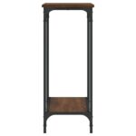Table console chêne marron 75x30,5x75 cm bois d'ingénierie – Image 3
