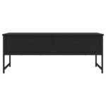 Table basse noir 101x49x39,5 cm bois d'ingénierie – Image 4