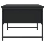 Table basse noir 101x49x39,5 cm bois d'ingénierie – Image 5