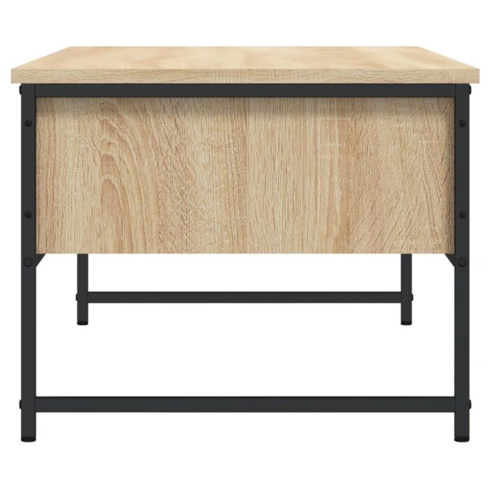 Table basse chêne sonoma 101x49x39,5 cm bois d'ingénierie – Image 5