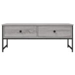 Table basse sonoma gris 101x49x39,5 cm bois d'ingénierie – Image 4
