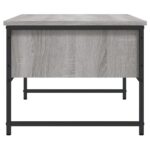 Table basse sonoma gris 101x49x39,5 cm bois d'ingénierie – Image 5