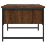 Table basse chêne marron 101x49x39,5 cm bois d'ingénierie – Image 5