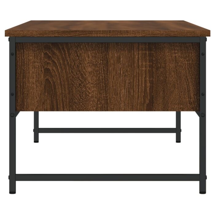 Table basse chêne marron 101x49x39,5 cm bois d'ingénierie – Image 5